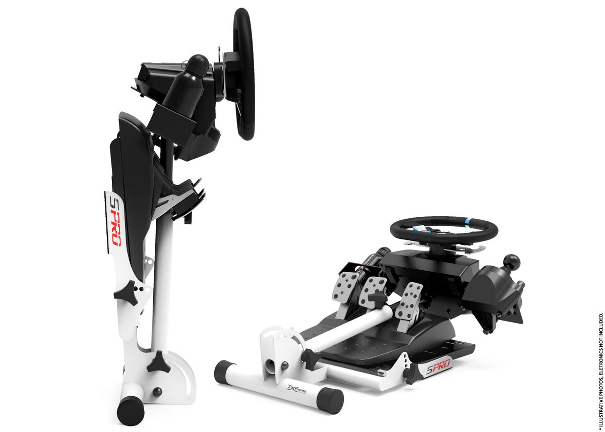 Extreme Sim Racing S-Pro Wheel Stand - White Edition Pro
