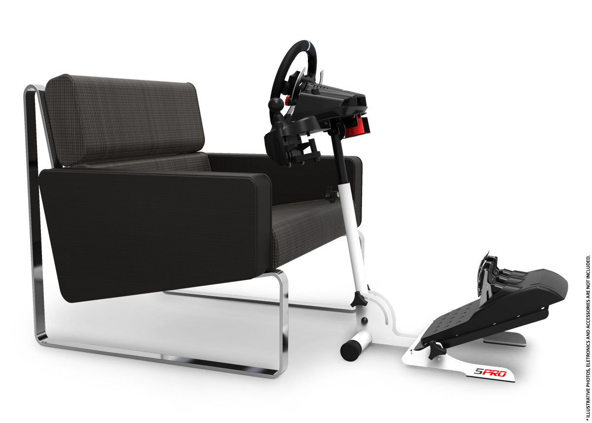 Extreme Sim Racing S-Pro Wheel Stand - White Edition Pro